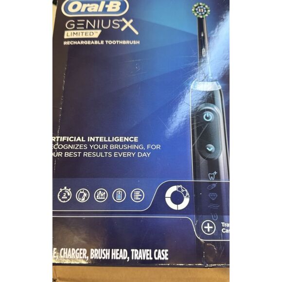 Oral-B Genius X Limited Electric Toothbrush with A.I. - Black - BRAND NEW (NIB) - Picture 2 of 8